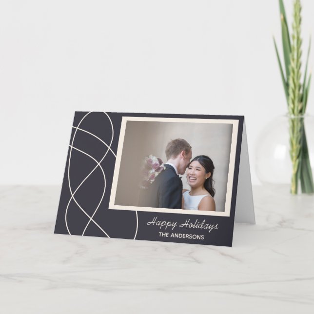 Minimalist Abstract Photo Background Personalized Card (Front)