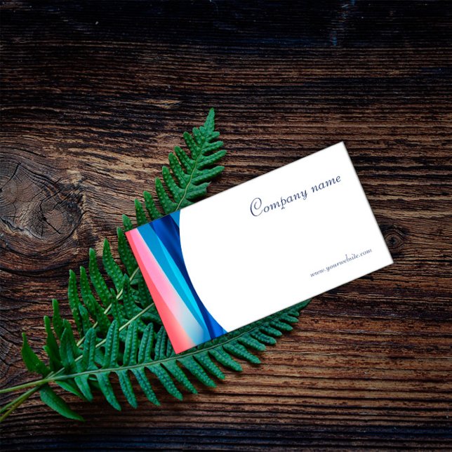 Minimalist abstract QR code blue Business Card (Creator Uploaded)