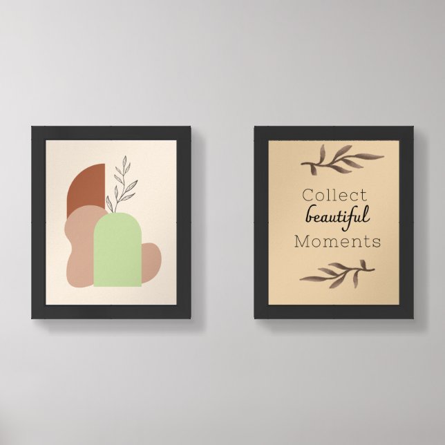 Minimalist Abstract & Quote Wall Set (Front)
