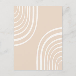 Minimalist Abstract Rainbows #shapes #geometric Postcard