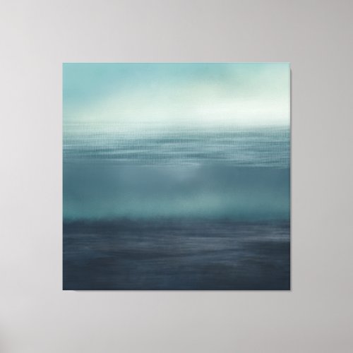 Minimalist Abstract Seascape Painting Canvas Print