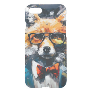 Minimalist Abstract Suited Fox iPhone SE/8/7 Case