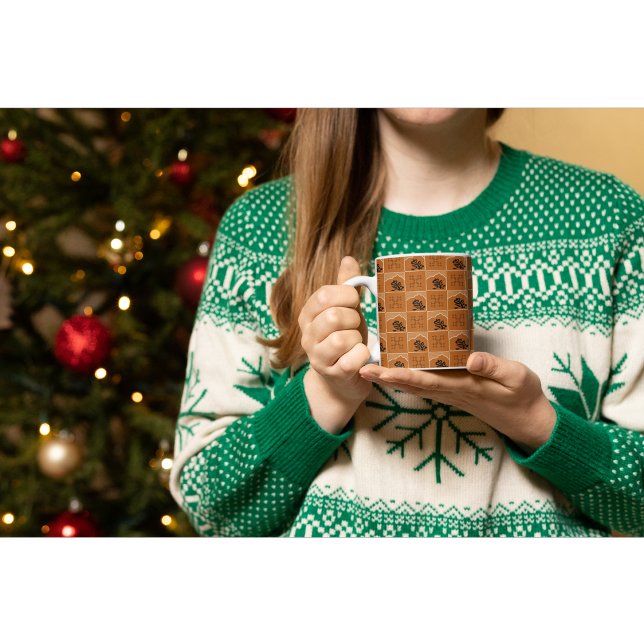 Minimalist Abstract Terracotta Mountain & Botanica Coffee Mug (Creator Uploaded)