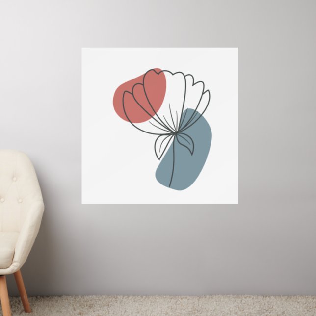 Minimalist Abstract Wall Art Wall Decal (Living Room 2)