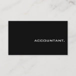 Minimalist Accountant Two Side Business Card at Zazzle