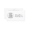 Minimalist add your logo black white monogram hair