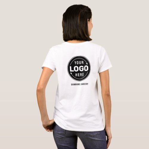 Minimalist Add Your Logo Employee Company Staff T_ T_Shirt