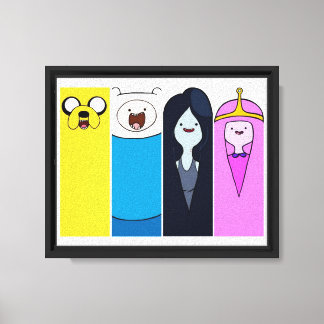 Minimalist Adventure Time Characters Canvas Print