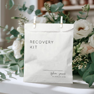 Minimalist Afterparty Recovery Kit Hangover Favor Bag
