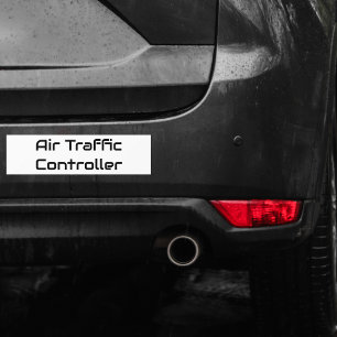 Minimalist Air Traffic Controller,Simple Aviation Bumper Sticker