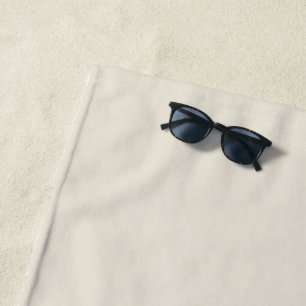 Minimalist alabaster off white plain solid color beach towel
