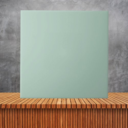 Minimalist Aloe Vera Green Solid Color Ceramic Tile