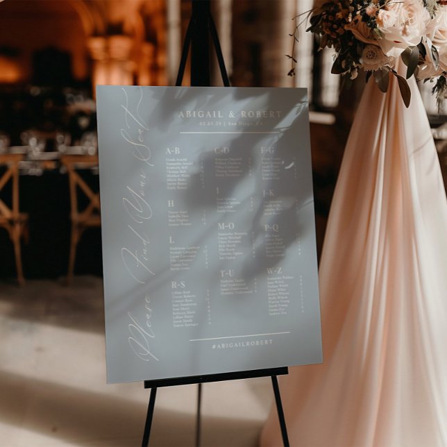 Minimalist Alphabetical Wedding Seating Chart (Creator Uploaded)