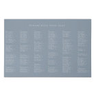 Minimalist Alphabetical Wedding Seating Chart Faux