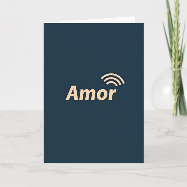Minimalist Amor Signal Card (Front)