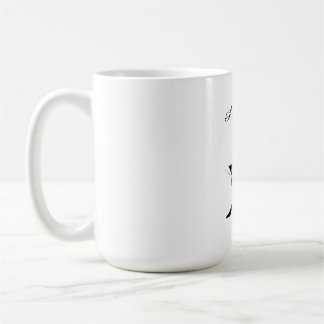 Minimalist Anarchy Symbol – Black & White Logo Coffee Mug