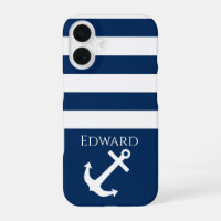 Minimalist Anchor & Stripes Nautical