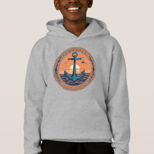 Minimalist Anchor - Symbol of Strength Design Hoodie