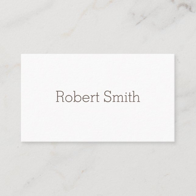 Minimalist and Clean (Dark Gray) Business Card (Front)