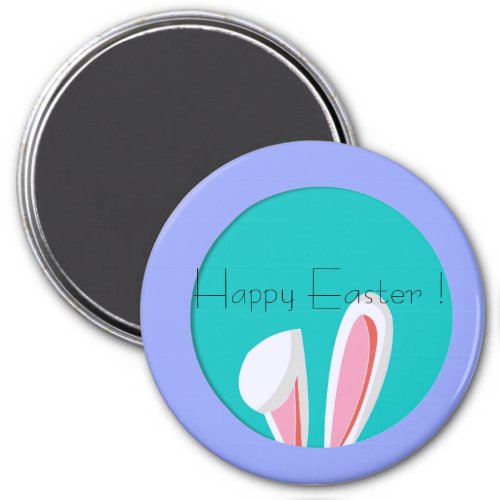 Minimalist and cute Easter Classic Round  Magnet