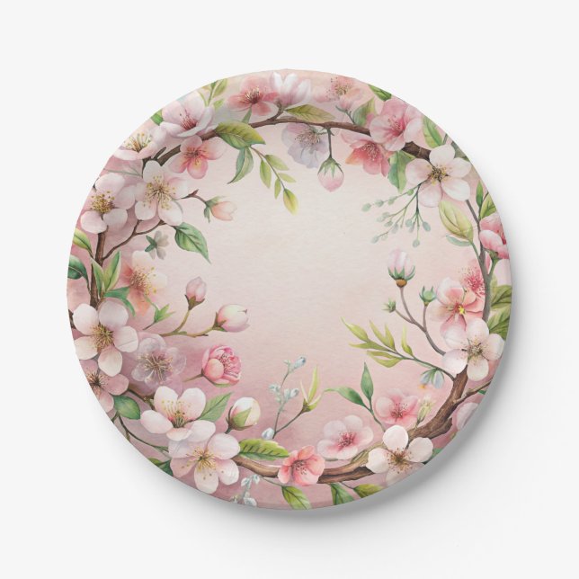 Minimalist and elegant party paper plates (Front)