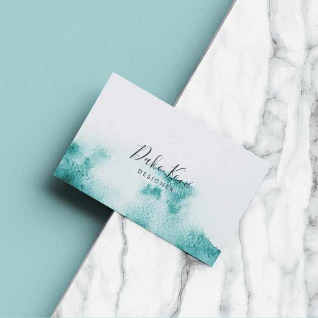 Minimalist and elegant watercolor business card (Creator Uploaded)