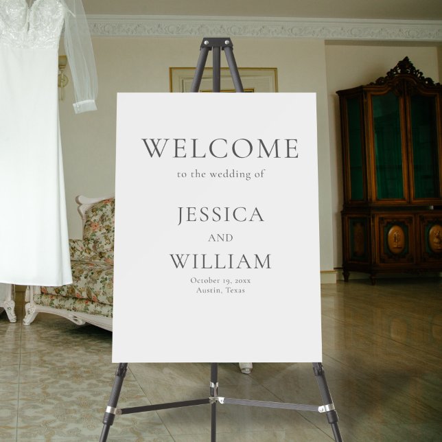 Minimalist And Elegant Wedding Welcome Foam Board (Creator Uploaded)