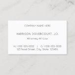 [ Thumbnail: Minimalist and Humble Business Card ]
