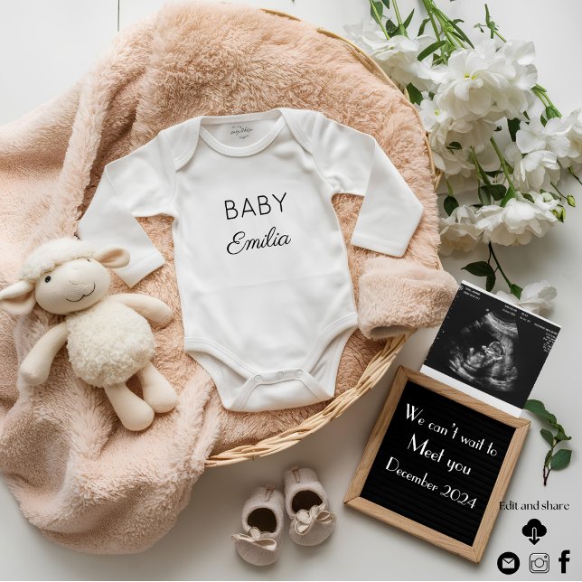 Minimalist and neutral Pregnancy Announcement  (Creator Uploaded)