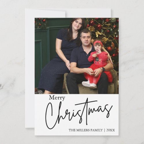 Minimalist and Simple Christmas Photo Collage Invitation
