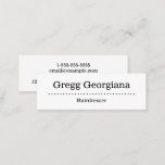 [ Thumbnail: Minimalist and Simple Hairdresser Business Card ]