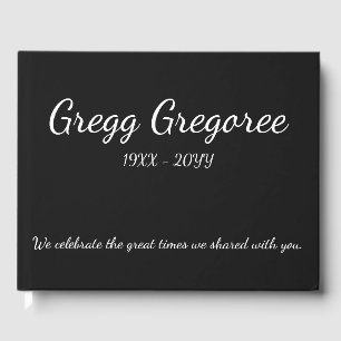 Minimalist and Simple Sympathy Guestbook