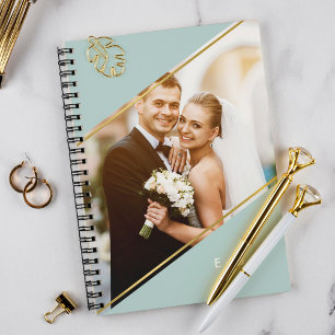 Minimalist Angle Monogrammed Custom Photo Planner