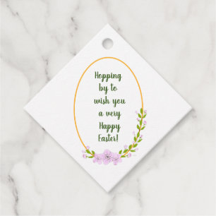 Minimalist Apple Tree flowers holiday Easter Favor Tags