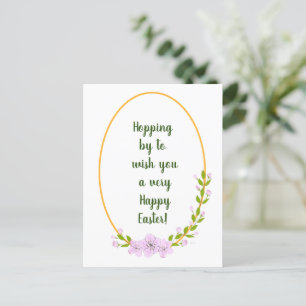 Minimalist Apple Tree flowers holiday Easter Postcard