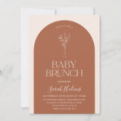 Minimalist Arch Baby Brunch Baby Shower Invitation (Front)