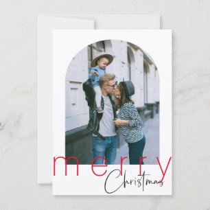 Minimalist Arch Merry Christmas Greetings Card