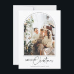 Minimalist Arch Merry Christmas Greetings Card<br><div class="desc">Minimalist and elegant Christmas Holiday photo card. Text and messages can be edited on the back of the card. For more advanced customisation of this design,  e.g. changing layout,  font or text size please click the "CUSTOMIZE" button above. Please contact me for any questions!</div>