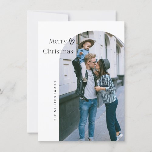 Minimalist Arch Merry Christmas Greetings Card