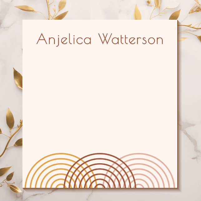 Minimalist Arches Boho Small Notepad (Creator Uploaded)