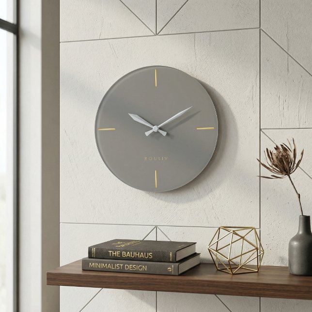 Minimalist Architectural Wall Clock - Modern  (Minimalist Architectural Wall Clock - Modern Single Line Art - Quiet Luxury Home Office Decor)