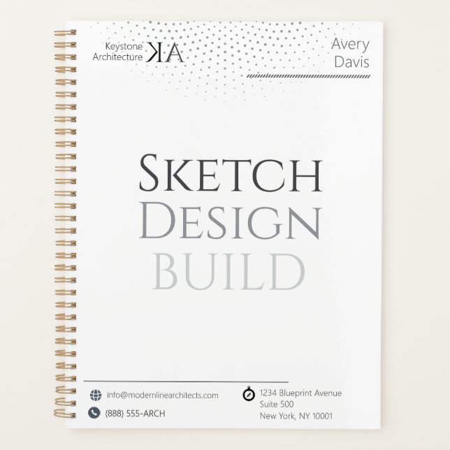 Minimalist Architecture 2026 Calendar and Project Planner (Front)