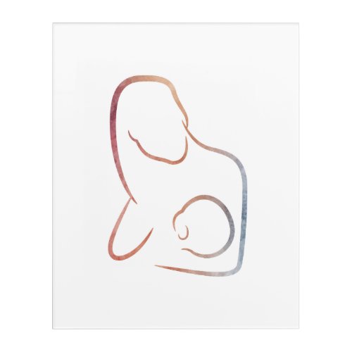 Minimalist Art _ Breastfeeding Mother