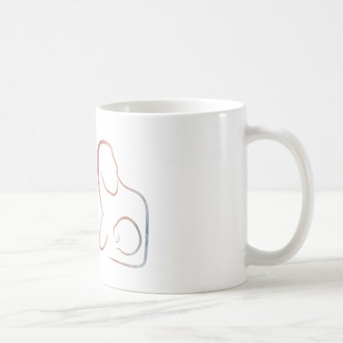 Minimalist Art _ Breastfeeding Mother Coffee Mug
