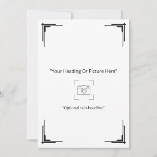 Minimalist Art Deco Custom Photo Greeting Card