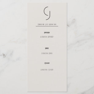 Minimalist Art Deco Wedding Main Invite