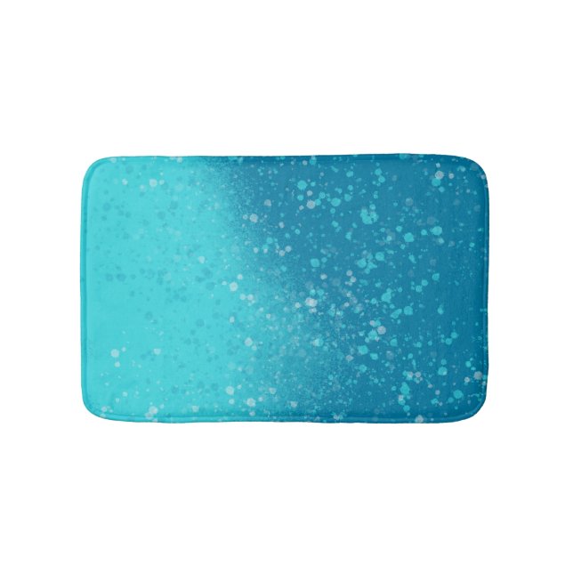 Minimalist Art: Fractured Ice Bath Mat (Front)