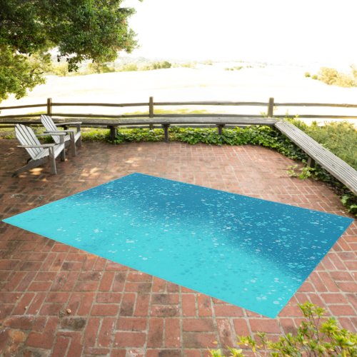 Minimalist Art: Fractured Ice Outdoor Rug