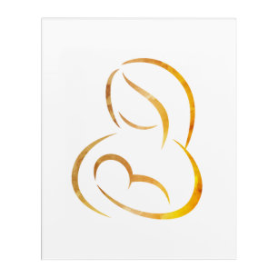 Minimalist Art - Mother Breastfeeding Child