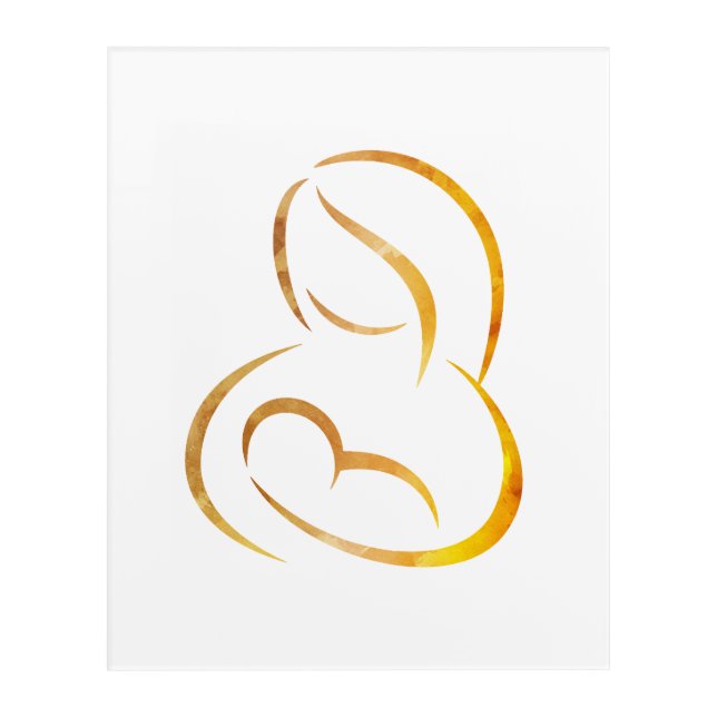 Minimalist Art - Mother Breastfeeding Child (Front)